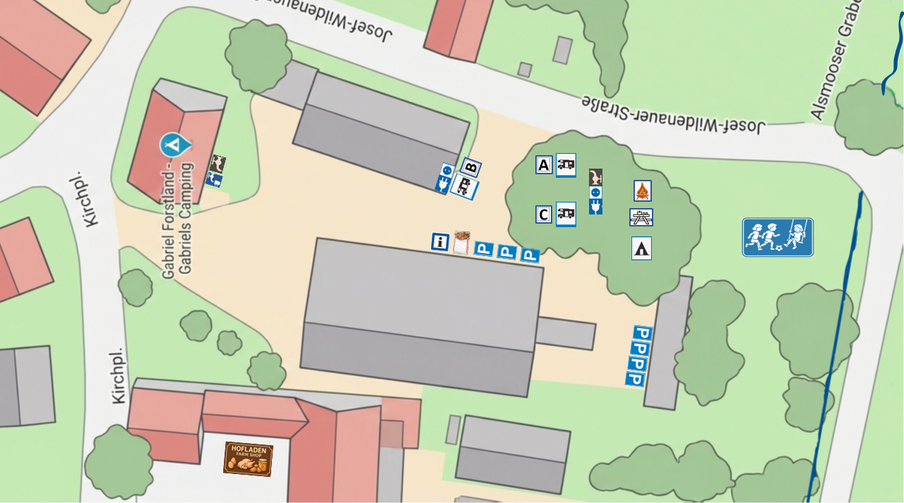 Site Map Gabriels Camping